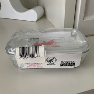 ARCOROC Professional Glass Butter Dish Container Holder With Lid Made in France